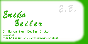 eniko beiler business card